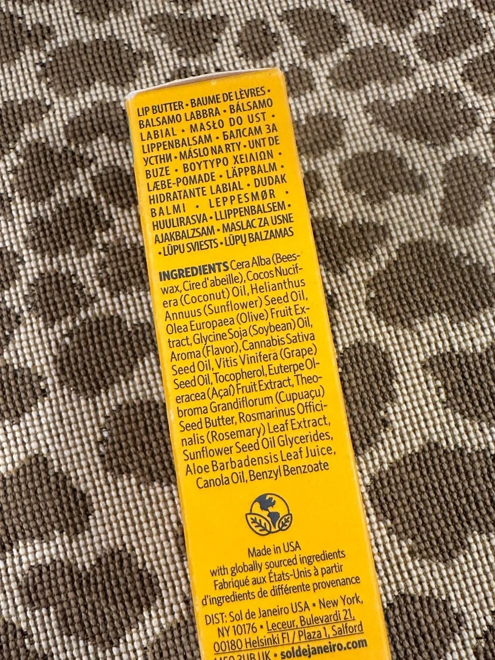 Sol de Janeiro Brazilian Kiss Cupuaçu Lip Butter~Caramelized Vanilla 0.21oz~NIB!